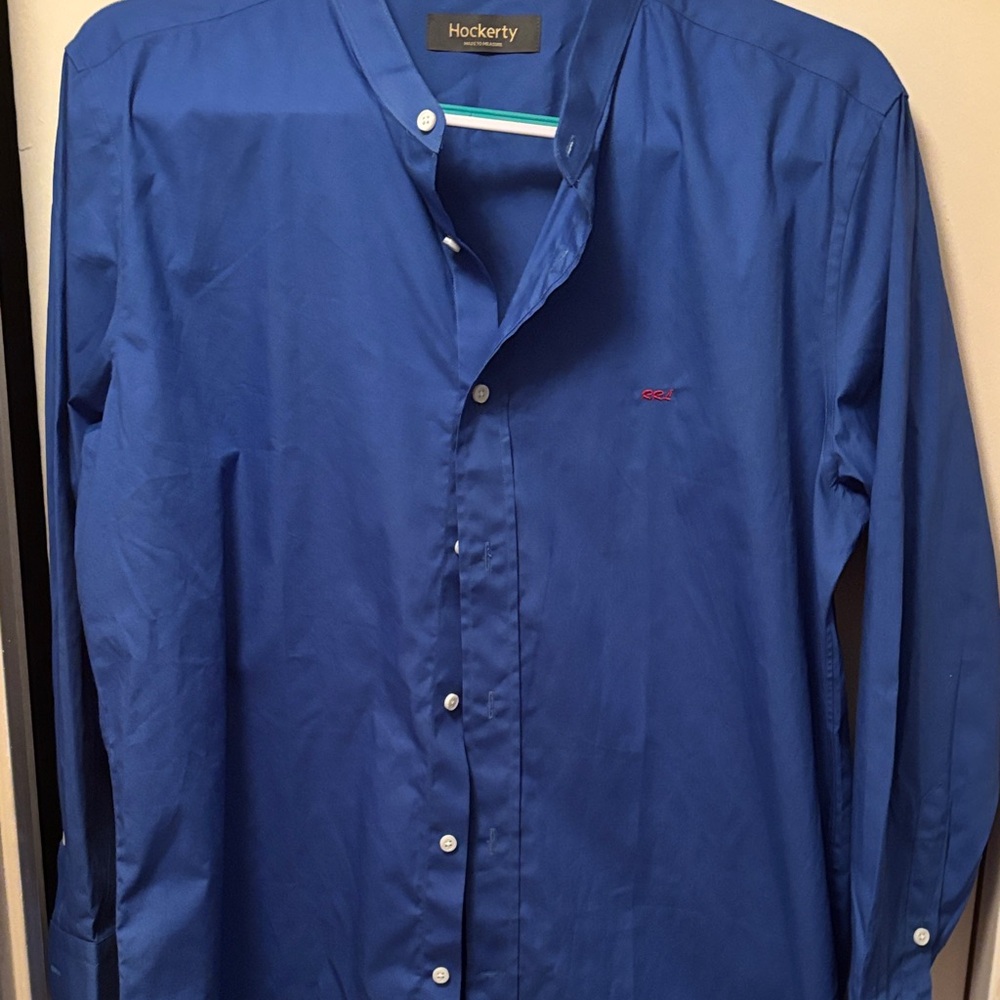 Men's Hockerty Classic Blue Button Down Shirt very 
Unique Men’s Shirt